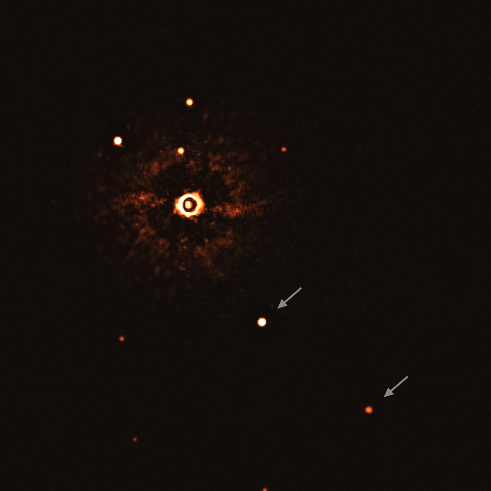 The giant exoplanets of TYC 8998-760-1 through VLT's SPHERE