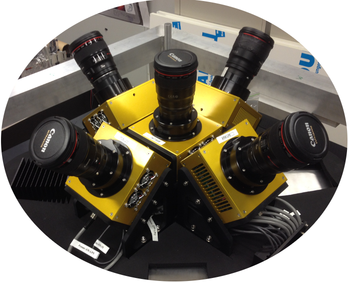 The 5 optical cameras of MASCARA-North.